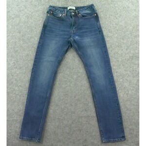 Spier & Mackay Jeans Mens 30 Blue Slim Straight Mid Rise Zip Fly Normcore